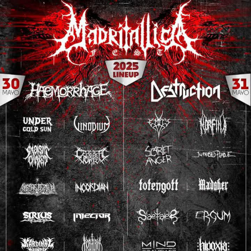 Cartel oficial de Madritallica Fest