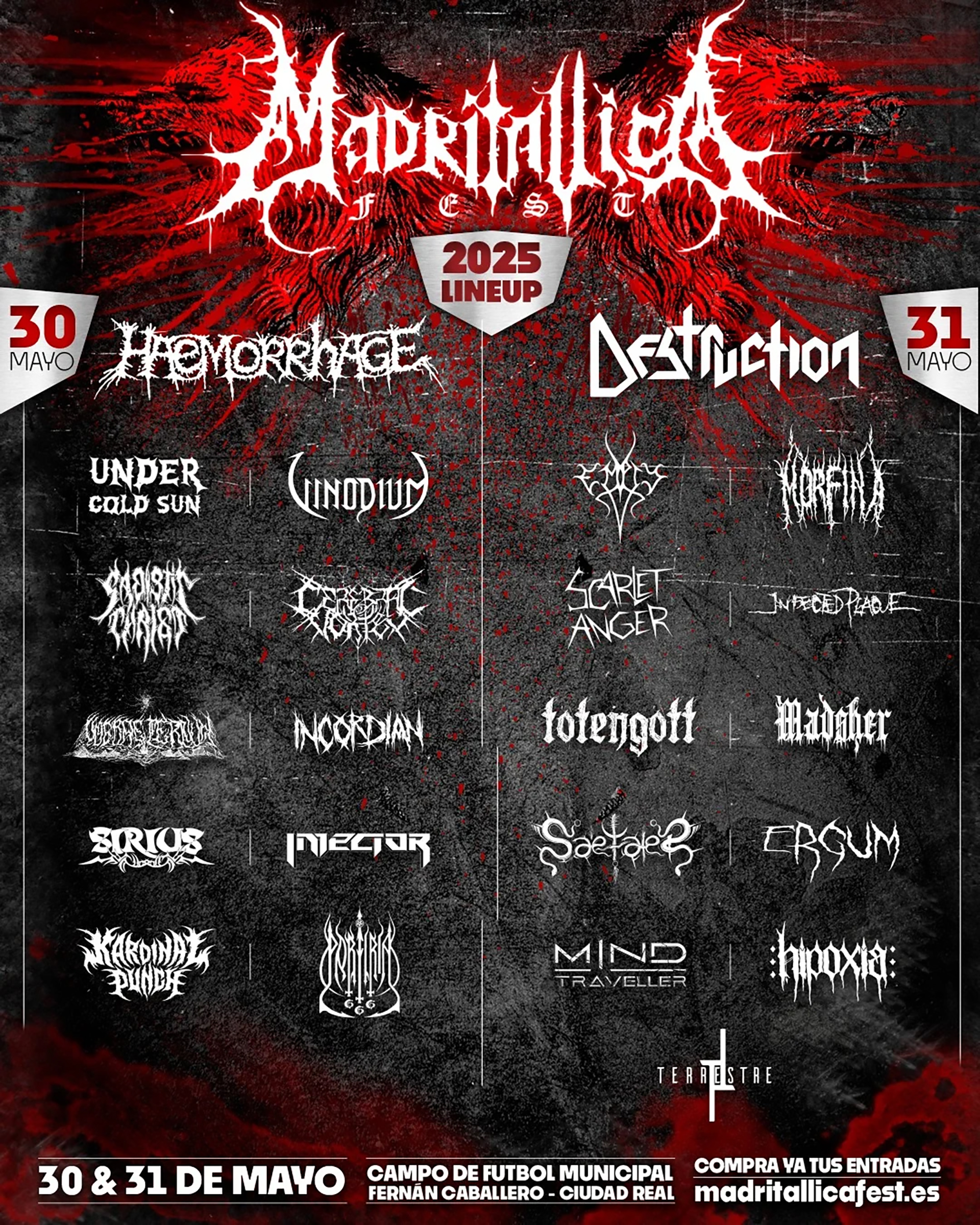 Cartel oficial de Madritallica Fest